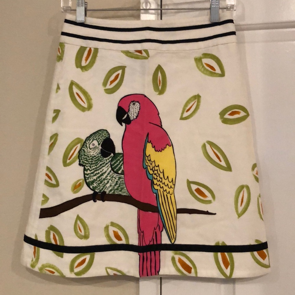 Anthro parrot skirt